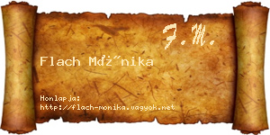 Flach Mónika névjegykártya