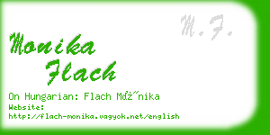 monika flach business card